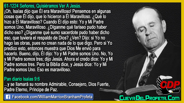 Entonces esto muestra que Dios Me envió  - Citas William Branham Mensajes