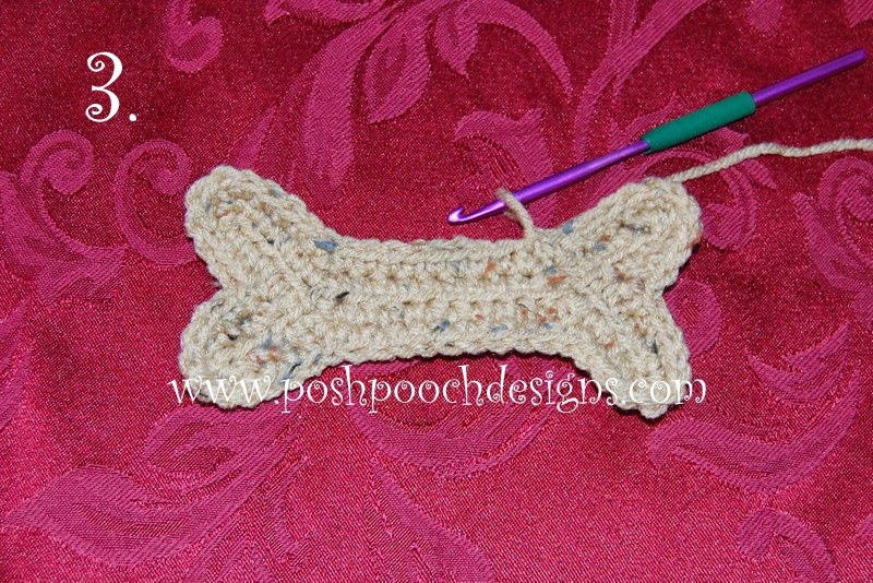 Posh Pooch Designs Dog Bone Applique and Toy Crochet Pattern