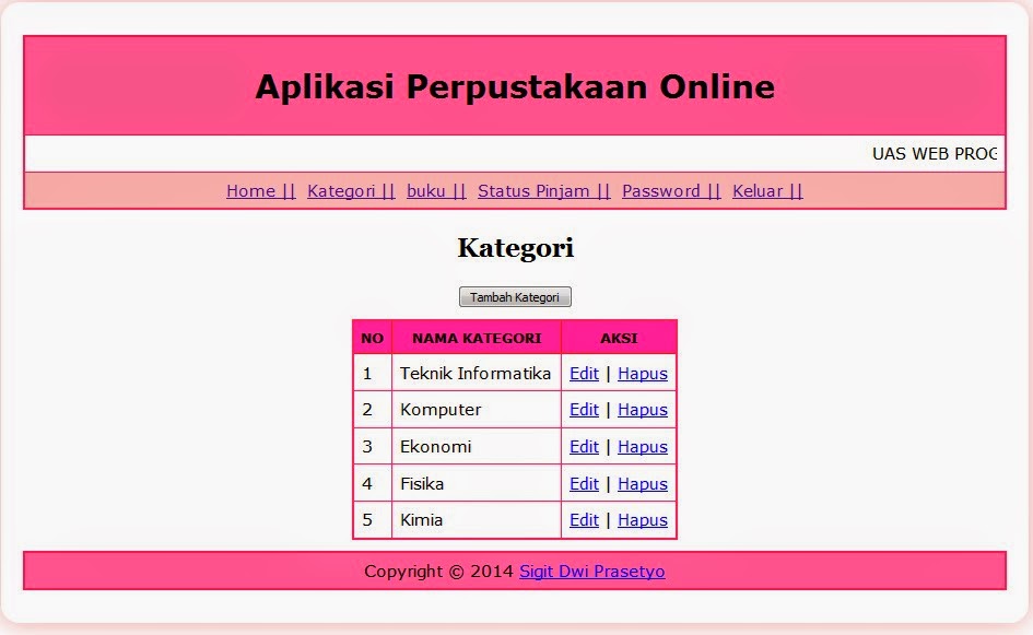 Aplikasi Perpustakaan Online | Materi Teknik Informatika • Informasi ...
