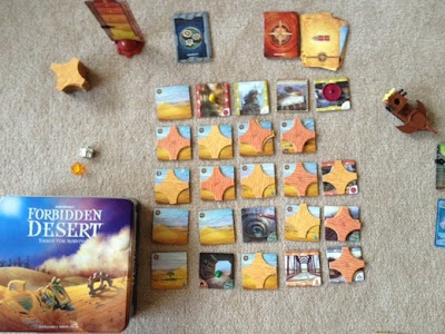 Forbidden Desert board game in play