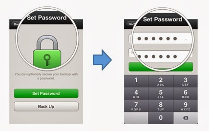 Setting Password WeChat Back-up