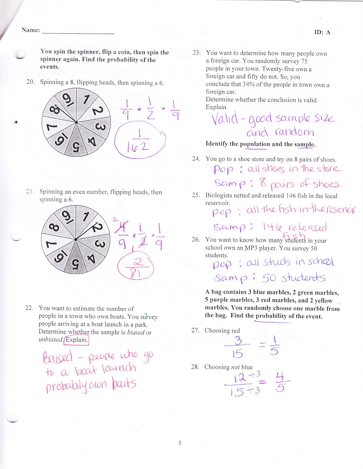 Ms. Jean's Classroom Blog: Chapter 10 Practice Test Answers