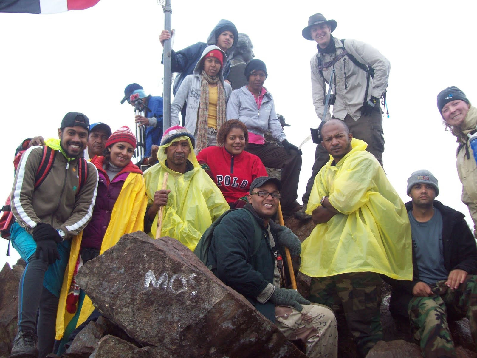 Con Amín Ulloa  el primer no vidente ensubir a la cima mas alta de las Antillas, el pico Duarte.