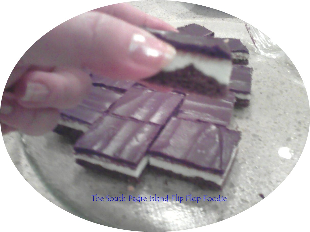 The South Padre Island Flip Flop Foodie Chocolate Mint Parfait Bars