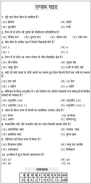 Latest Gk Questions 2015 Pdf In Hindi