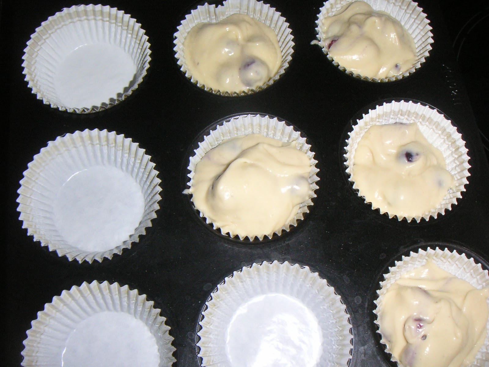 Tatjana´s kleine Bäckerei: Blueberry-Muffins mit Zimt-Sahne Topping