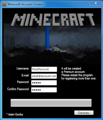 Minecraft Premium Account Creator: Minecraft Account Generator