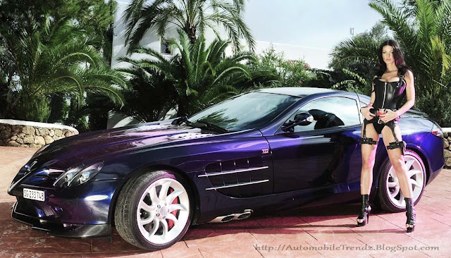 Sexy Girl and Mercedes-Benz SLR McLaren