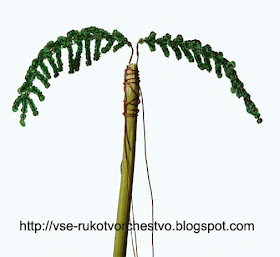 Пальма из бисера. Мастер-класс