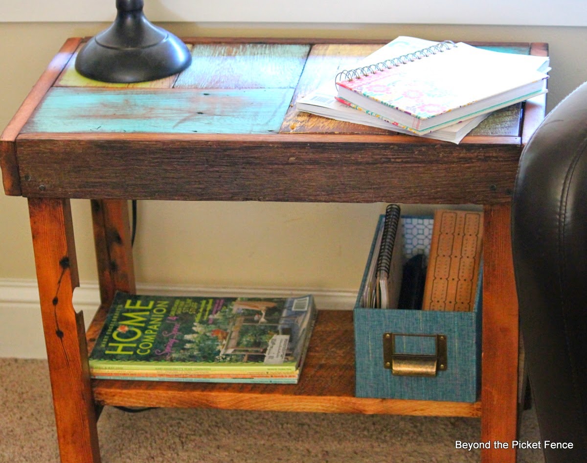 Fun side table ideas http://bec4-beyondthepicketfence.blogspot.com/2014/06/i-will-take-mine-on-side-fun-table-ideas.html