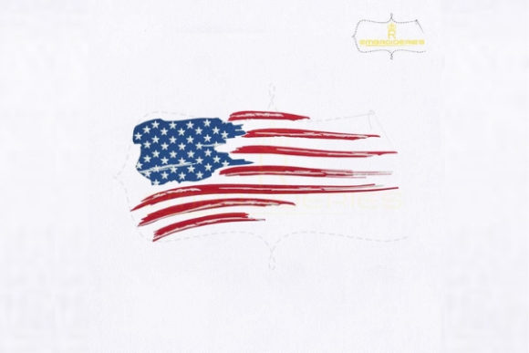 American Flag Distressed