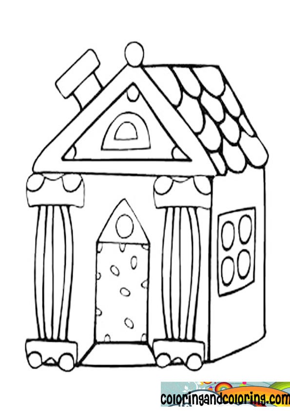 fairy cottage coloring pages - photo #36