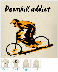 Mountain Biking T-shirt - Downhill Addict