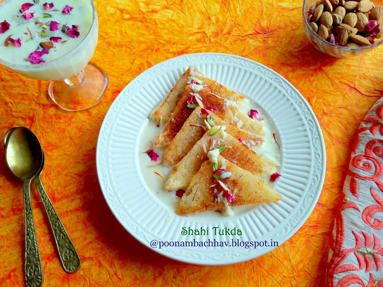 Annapurna Shahi Tukda Indian Bread Pudding