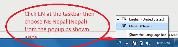 How to type in Nepali Language/Font in Windows?