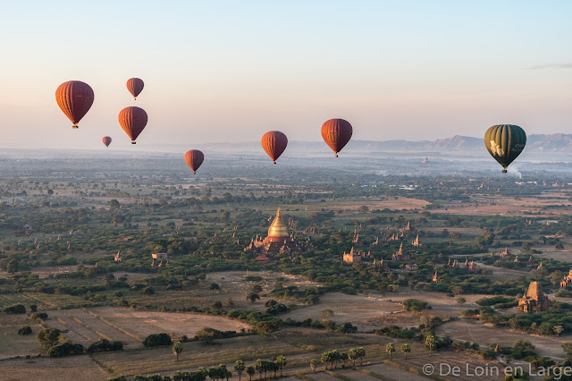 Plaine de Bagan en ballon - Myanmar - Birmanie