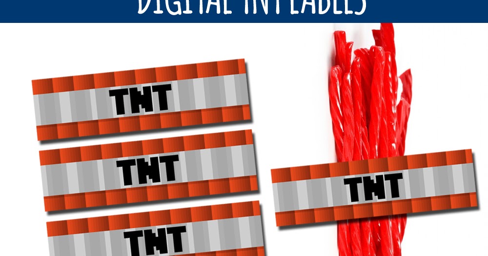 Free Minecraft Printable Tnt Labels Clip Art And Party Printables Web free ...