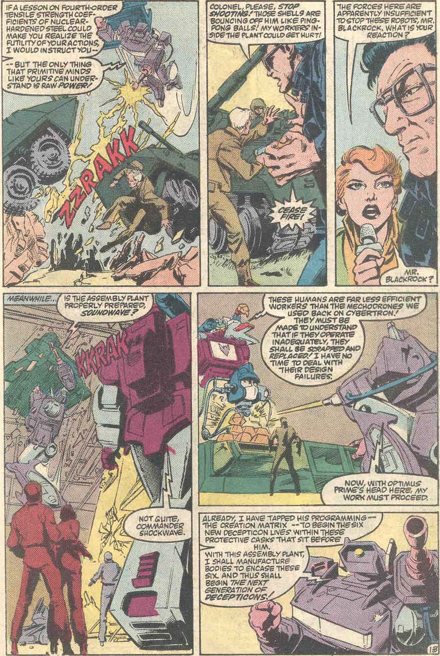 Read online The Transformers (1984) comic -  Issue #8 - 14