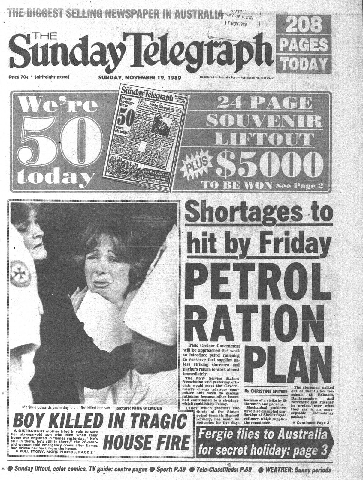 Fab Sydney Flashbacks MILESTONE The Sunday Telegraph turns 75