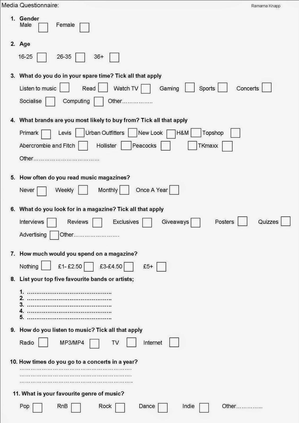 DB1 Research Techniques Primary Research