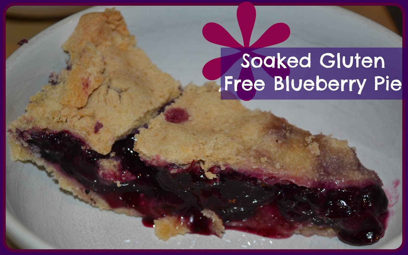Homemade Dutch Apple Pie: Soaked Gluten Free Blueberry Pie
