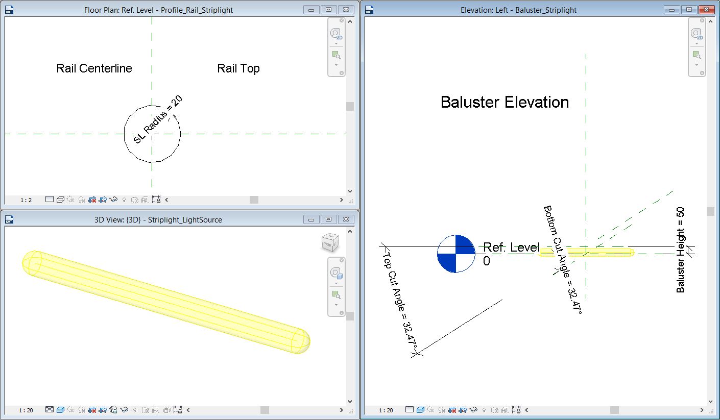 Revit Recess Revit LED Striplights