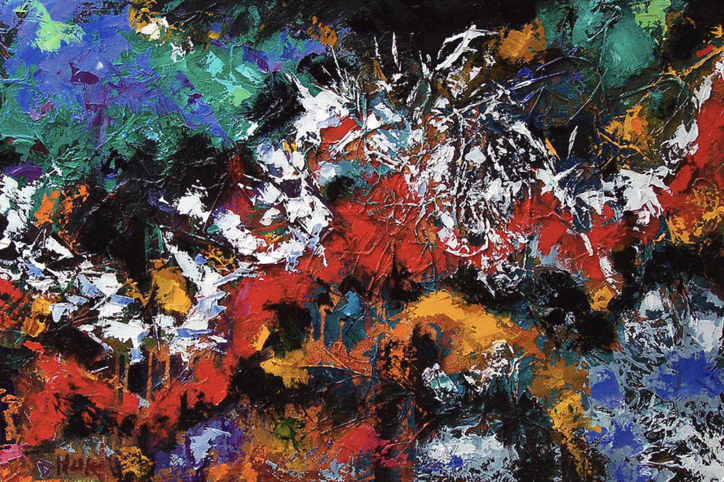 Daily Painters Abstract Gallery Palette Knife Abstract Painting