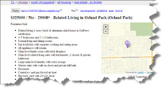 Orland Park home for sale Craiglist ad