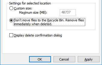 Delete Files Permanently on Windows 10
