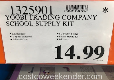Deal for the Yoobi School Supply Kit at Costco