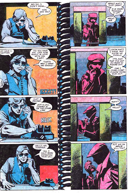 Daredevil v1 #184 marvel comic book page art by Frank Miller Daredevil v1 #184 marvel comic book page art by Frank Miller