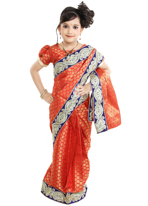 6 Contoh Model Baju Sari India Anak Perempuan 2019