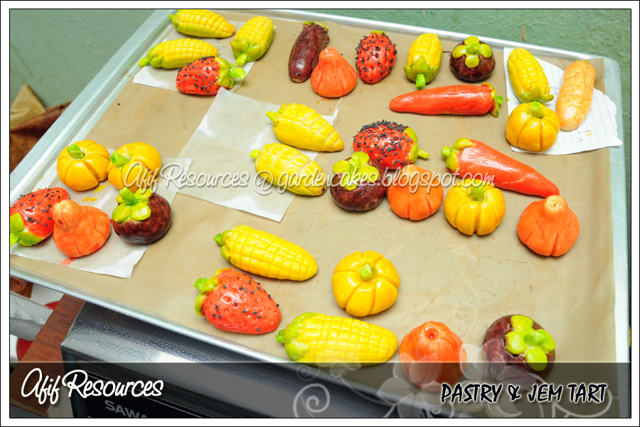 . Garden Cakes & Cookies . Pastry Basket & Fruits Jem Tart (Hands On