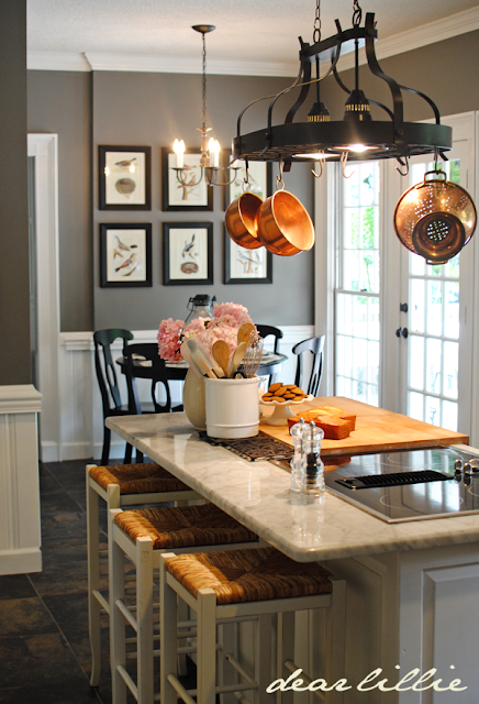Benjamin Moore Chelsea Gray is such a wonderful gray. Perfect for any room in the house. #paintcolors #interiors #homedecor kitchen with benjamin moore chelsea gray walls