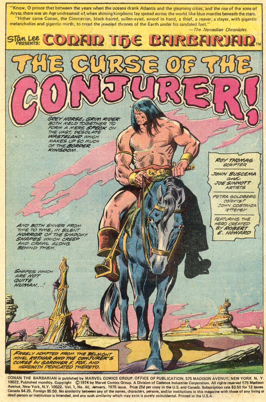 Read online Conan the Barbarian (1970) comic -  Issue #46 - 2