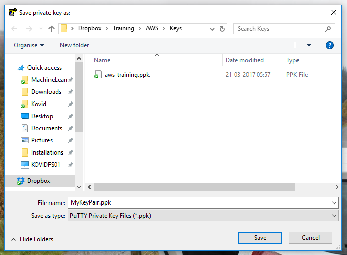 Big Data and Cloud Tips Using putty to convert pem to ppk format
