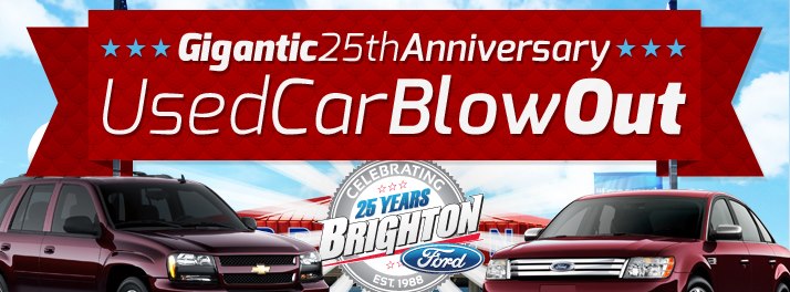 25th Anniversary Used Car Blowout Sale!