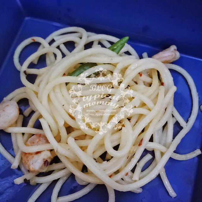 Resepi Spaghetti Aglio Olio seafood sangat mudah