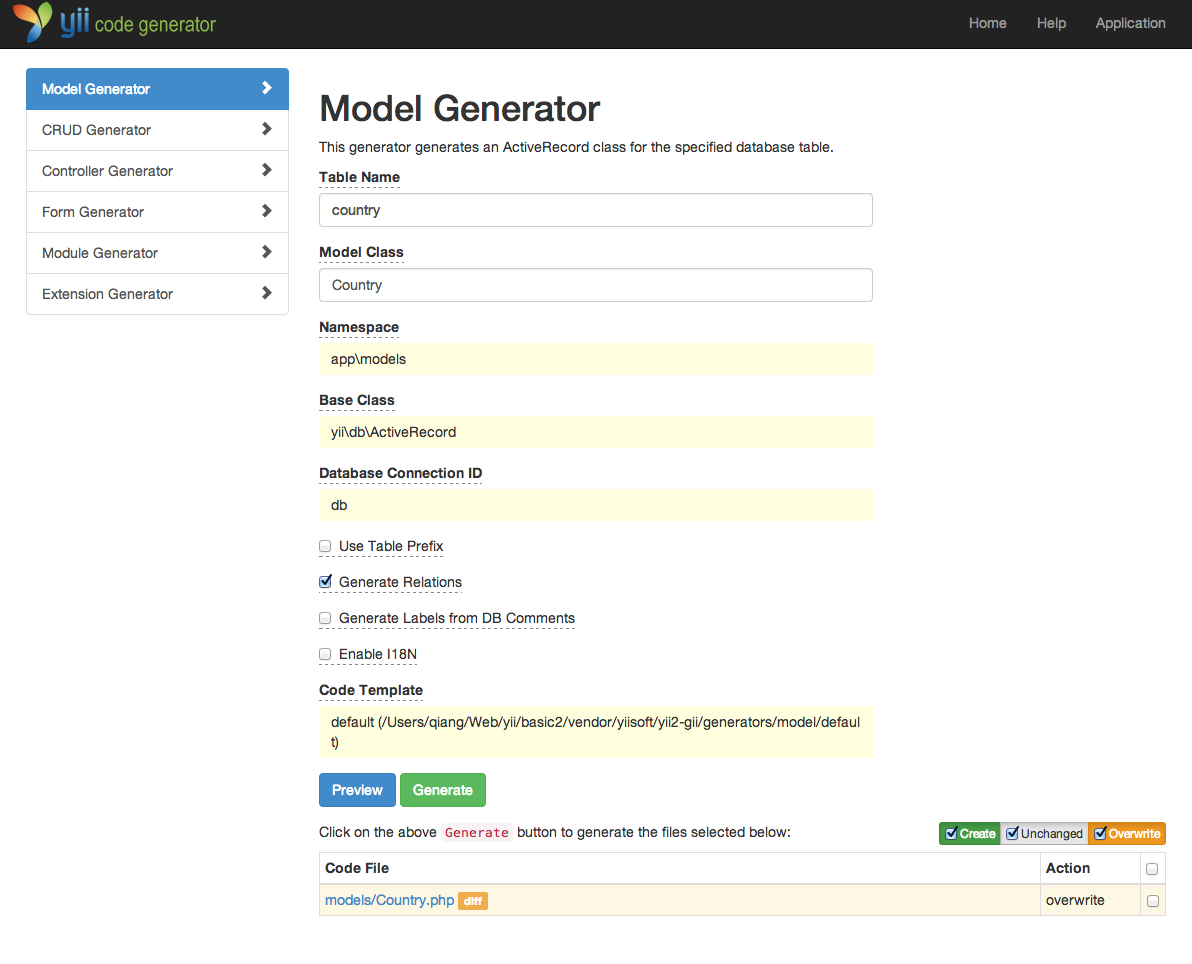 How To Create Rest Api In Yii2 Advanced - Create Info