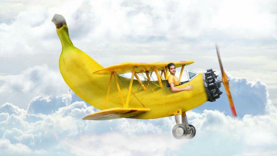 Fruit Plane PicsArt manipulation editing Creative Art Picsart