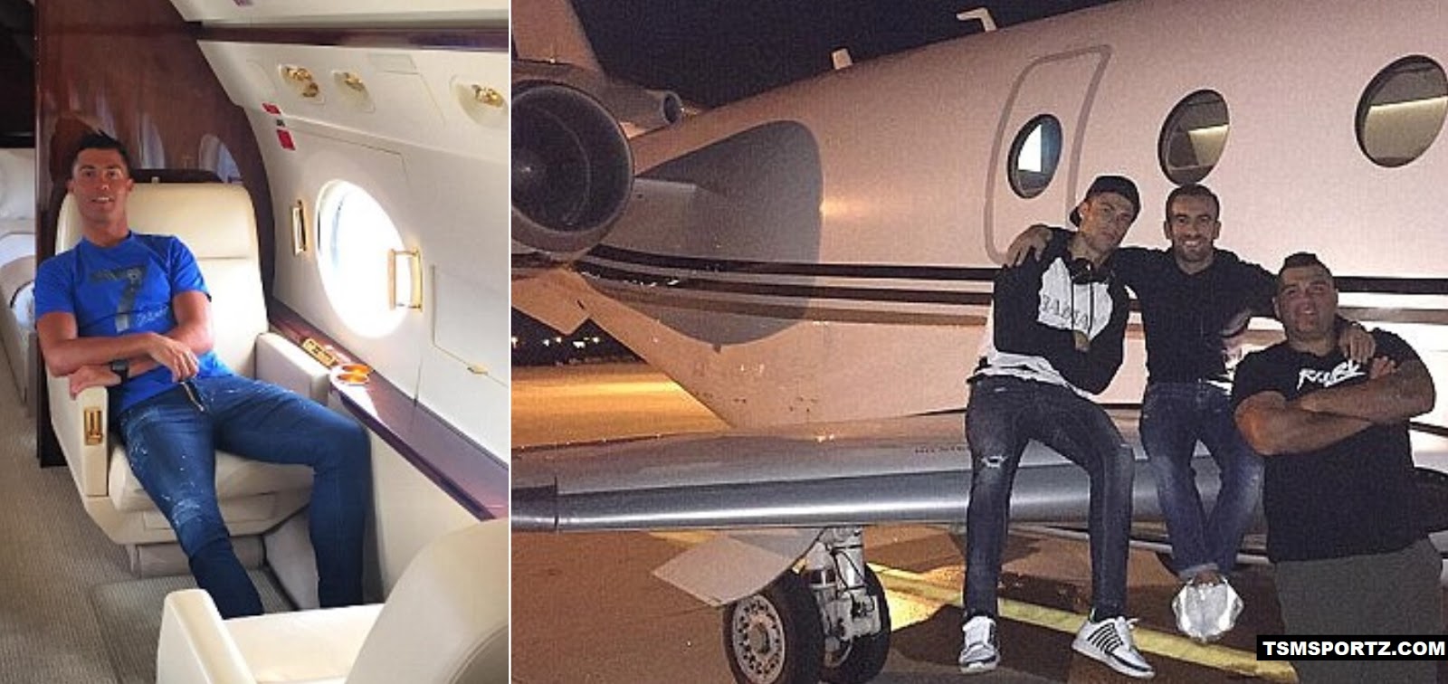 Ronaldo owns a private jet price at £15 million