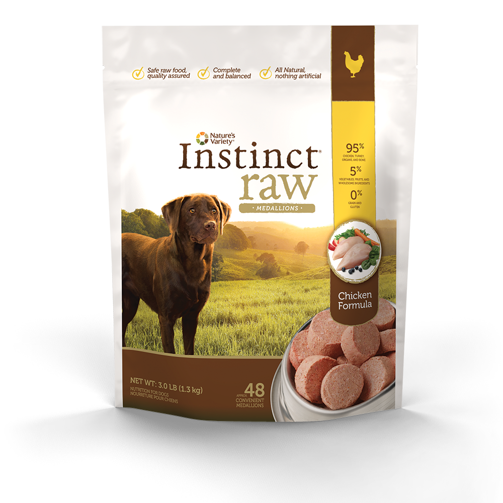 Nature's Variety Recalls Instinct Raw Chicken Formula for Dogs