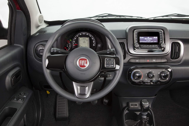 Novo Fiat Mobi 2017 - interior