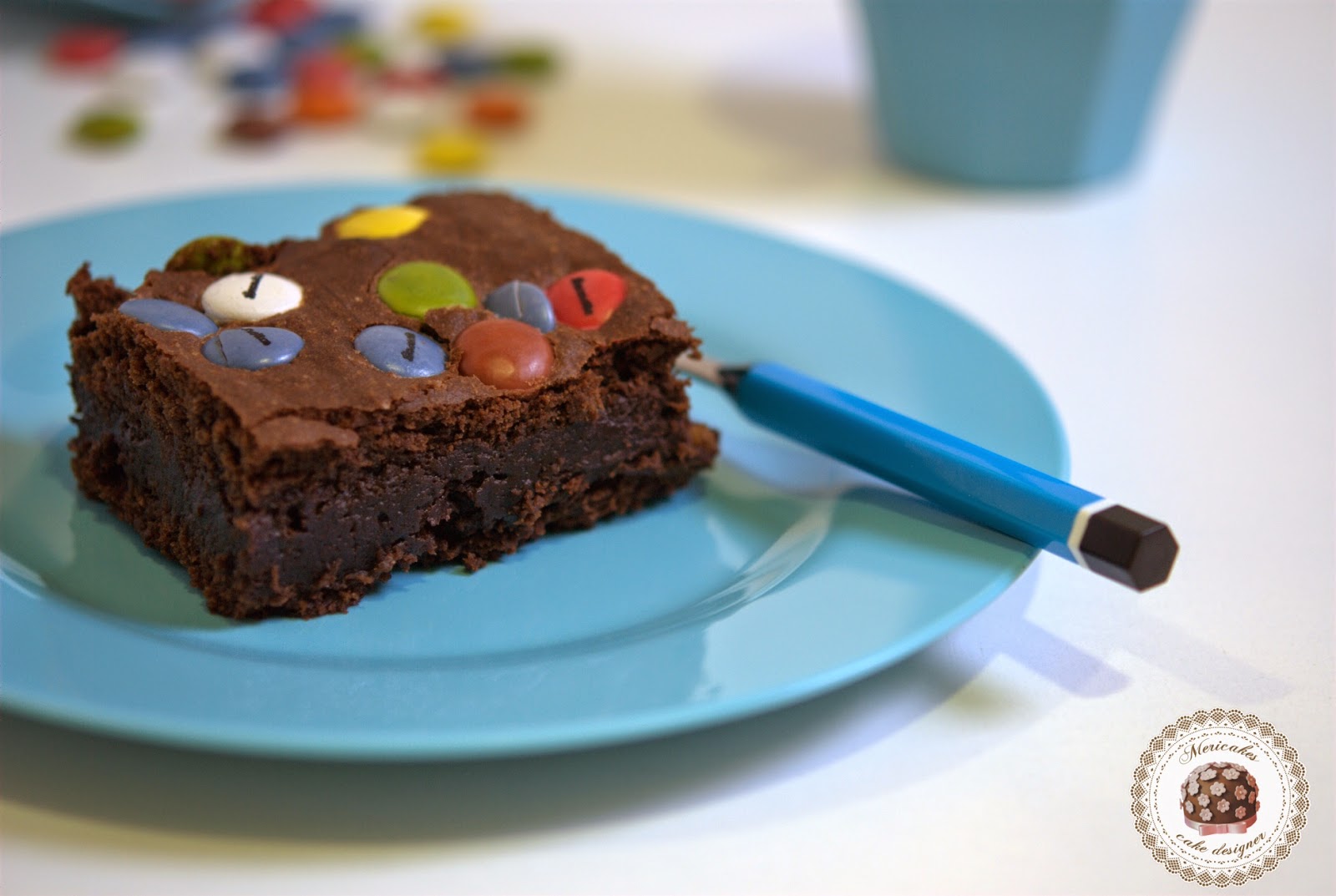 Receta Brownies con plátano y Lacasitos