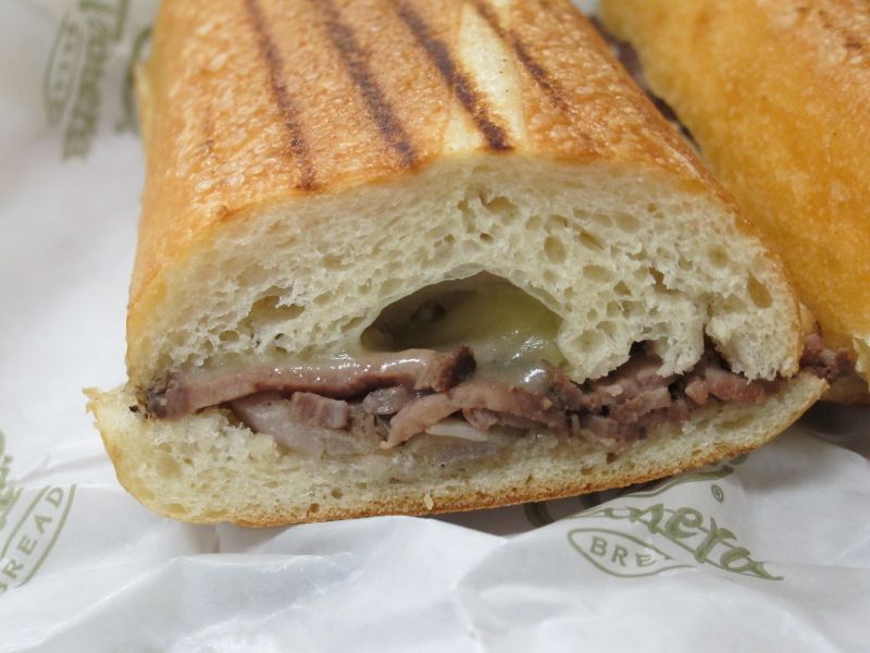 Review Panera Bread Steak & White Cheddar Panini Brand Eating