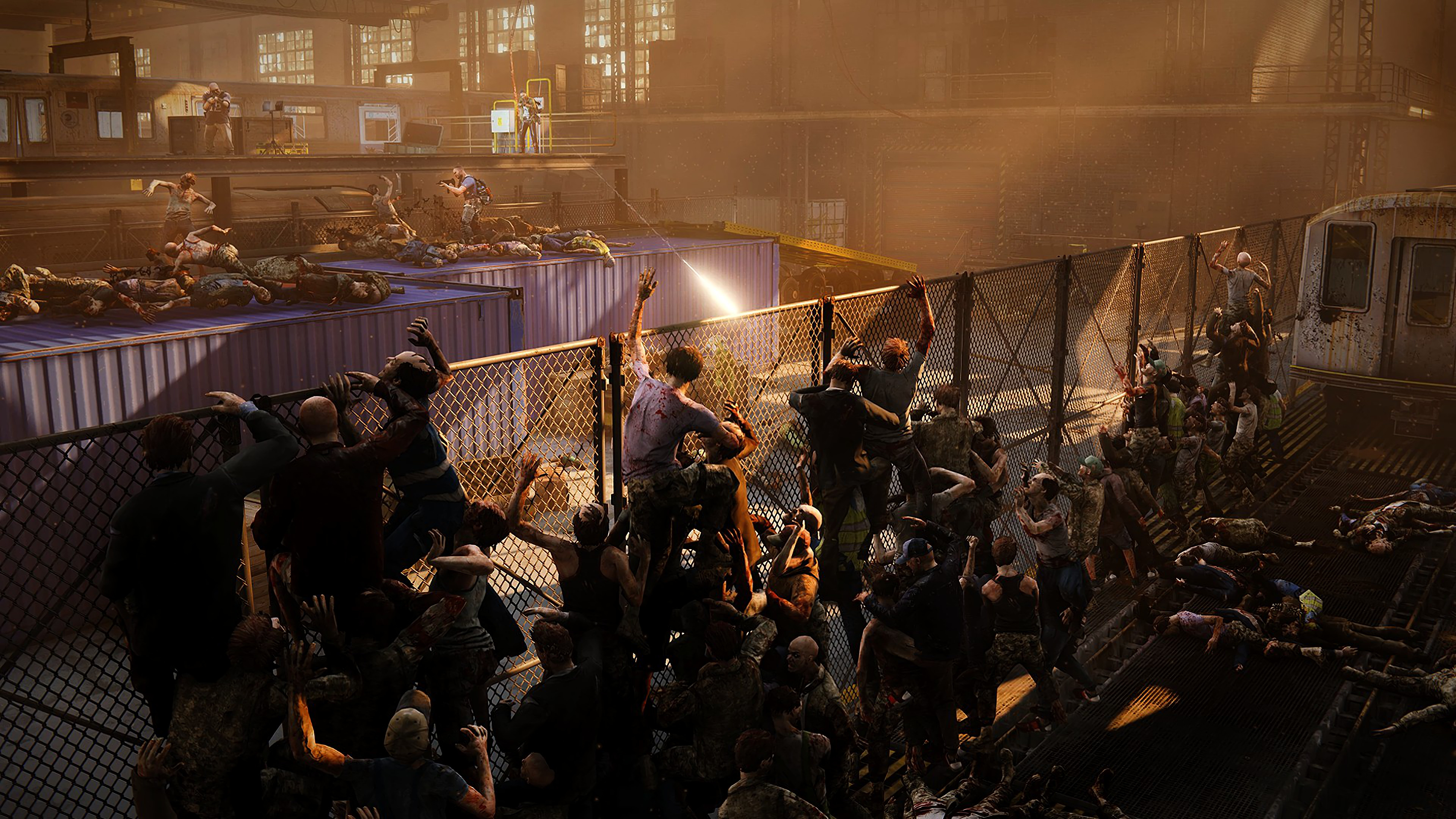 World War Z, Game, Zombie, Horde, 4K, 7 Wallpaper iPhone Phone