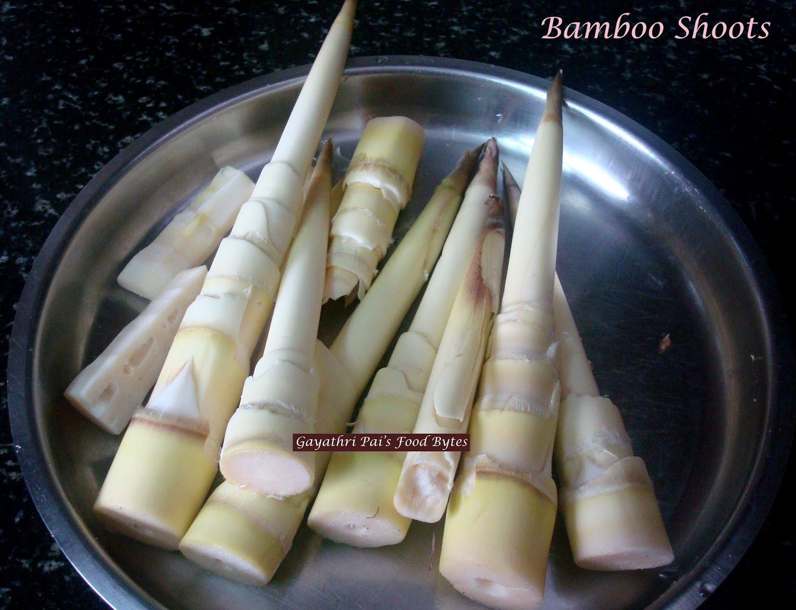 Gayathri Pai's Food Bytes All about Tender Edible Bamboo Shoots (Keerlu).