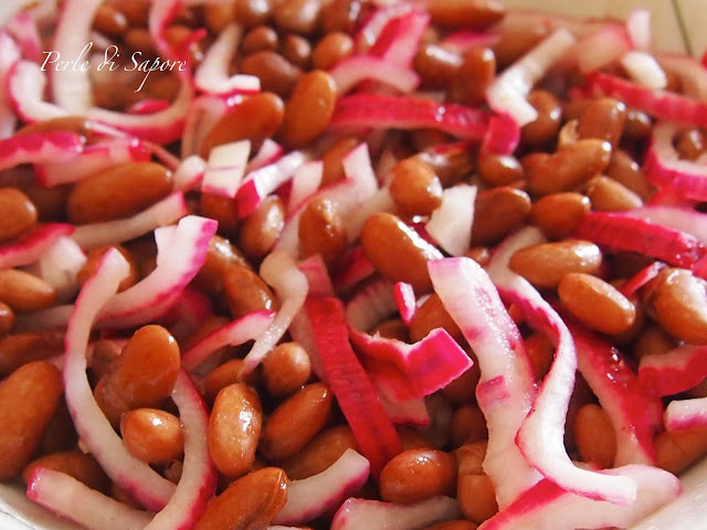 insalata di fagioli e cipolle