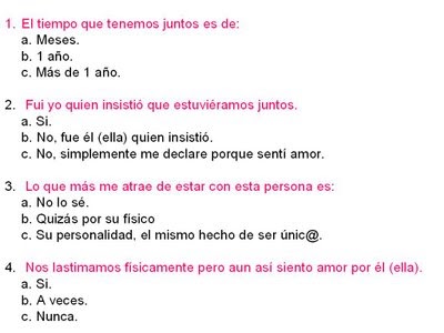 Test De Amor Test De Amor