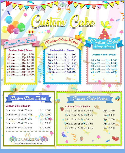 Dessert Table Pricelist